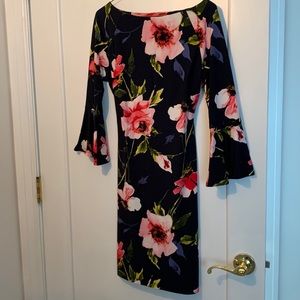 Tommy Hilfiger Floral Stunning Dress with Flowing Sleeves.